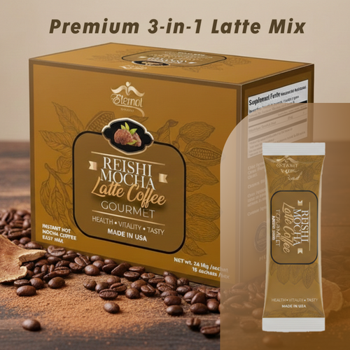Eternal Reishi Mocha Latte Coffee Gourmet Mushroon Coffee